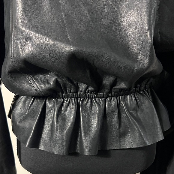 Olivaceous Black Faux Leather Top - Picture 9 of 11